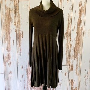 Calvin Klein Sweater Dress Cowl Neck Medium